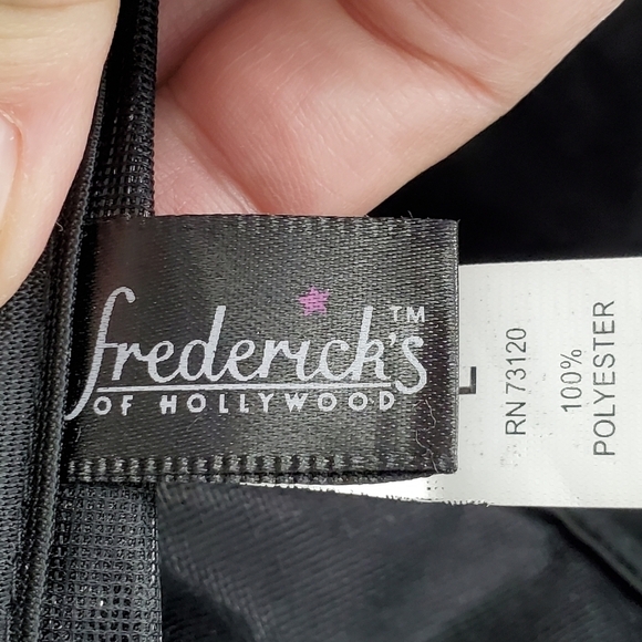 Frederick's of Hollywood black lace up sequined corset Large - Picture 3 of 15